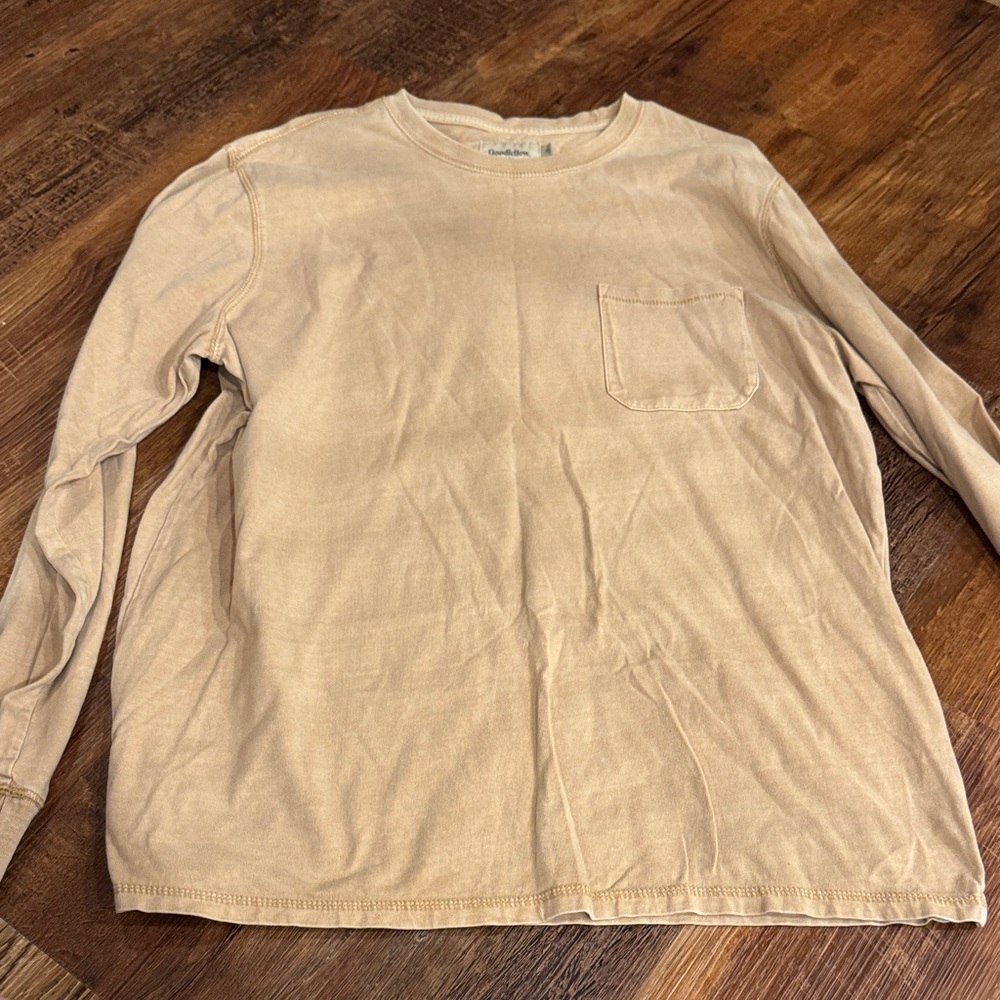 Goodfellow Vintage Long Sleeve Pocket T-Shirt